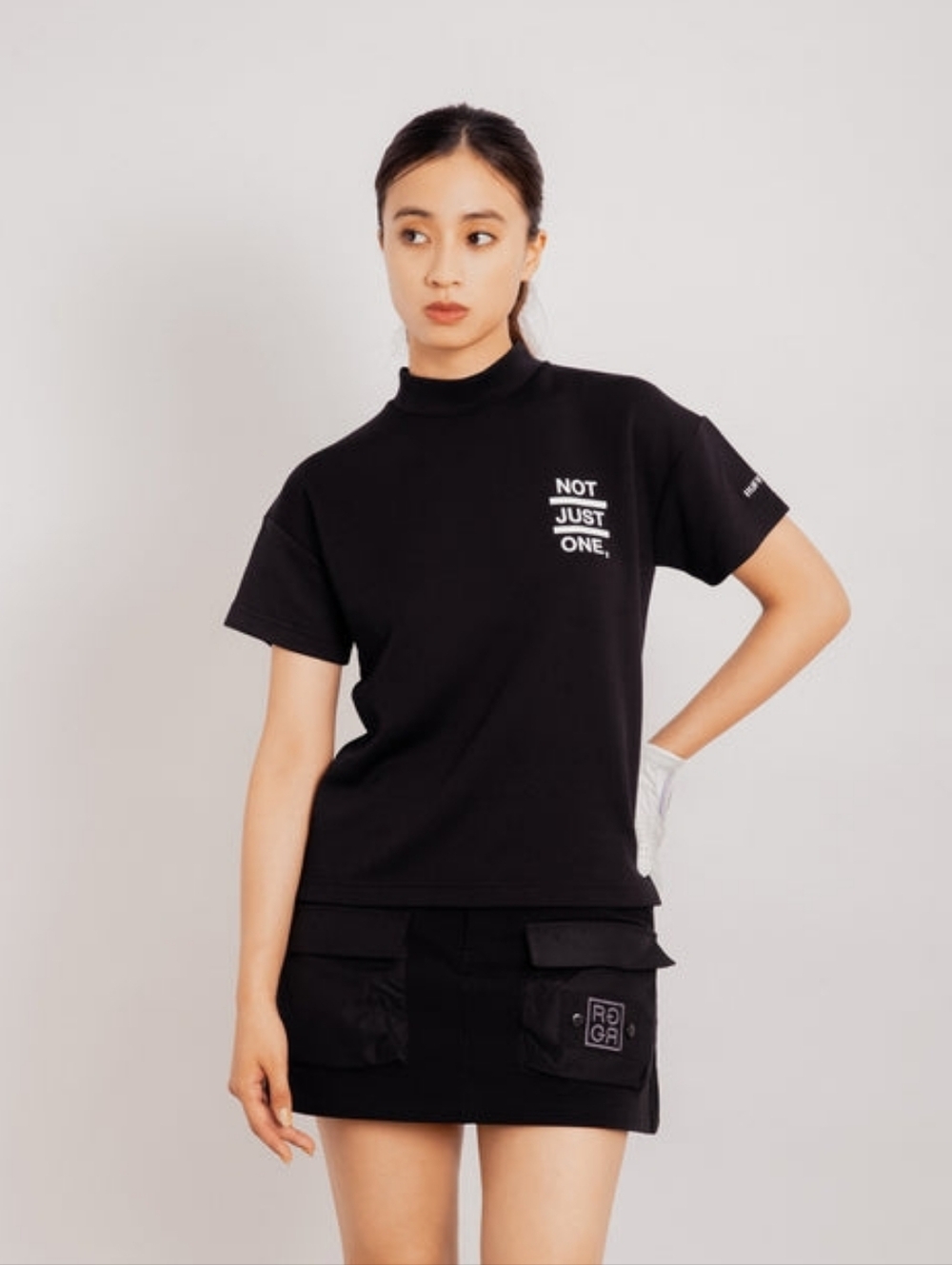 RUFFLOG Hyper Stretch Golf Skirt in Black